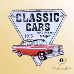 plaque decoration voiture ancienne vintage