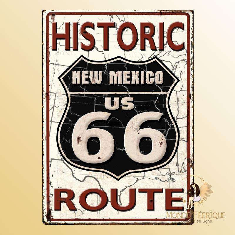 plaque vintage road66