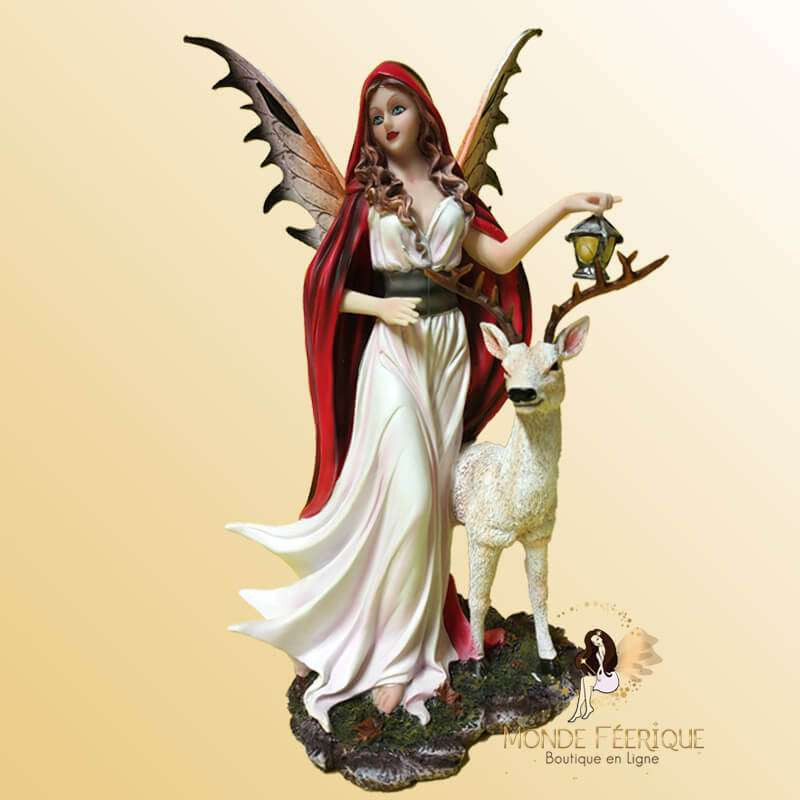 statuette fée cerf