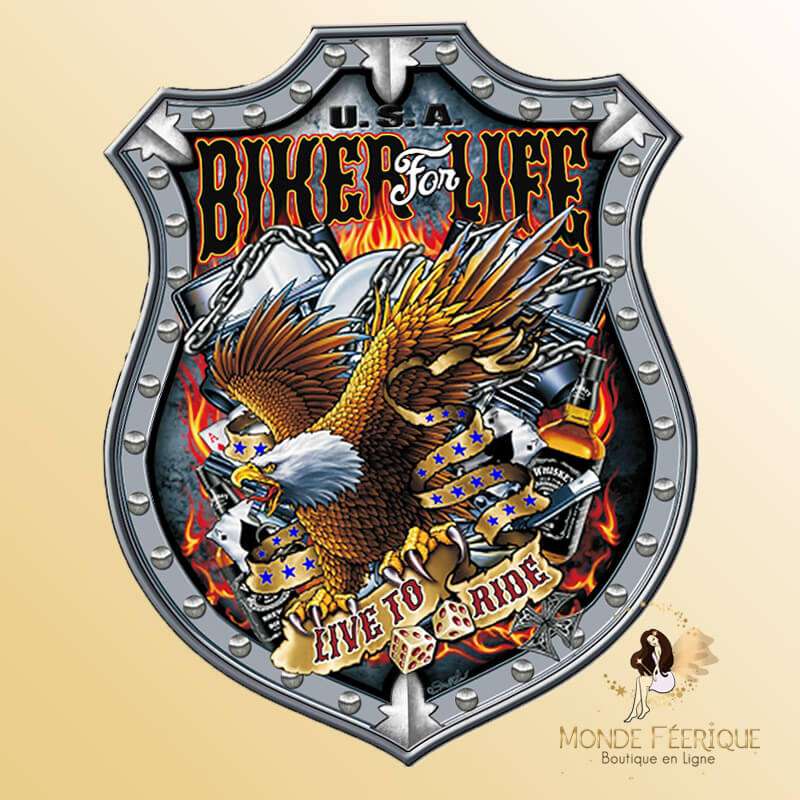 Plaque Metal Bikers For Life