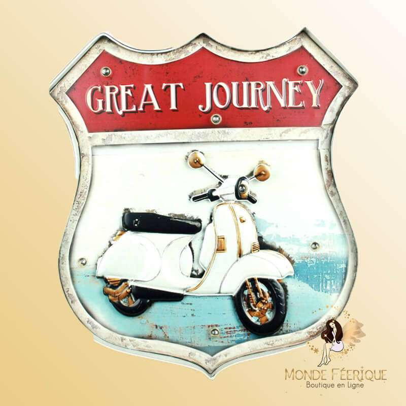 decoration ecusson vintage scooter