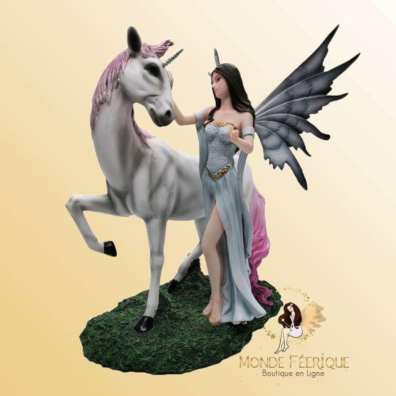 Statuette Fée Licorne Onirisme