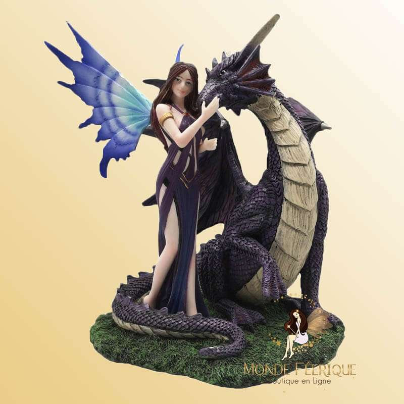 Statuette Fée et dragon
