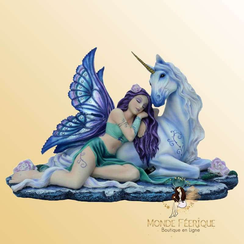 Statuette fée Licorne