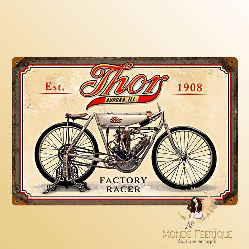 Plaque vintage Vélo