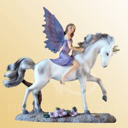 Figurine fée Licorne Fantasy 21cm