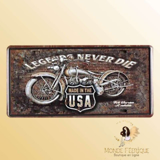Plaque Vintage les Légendes