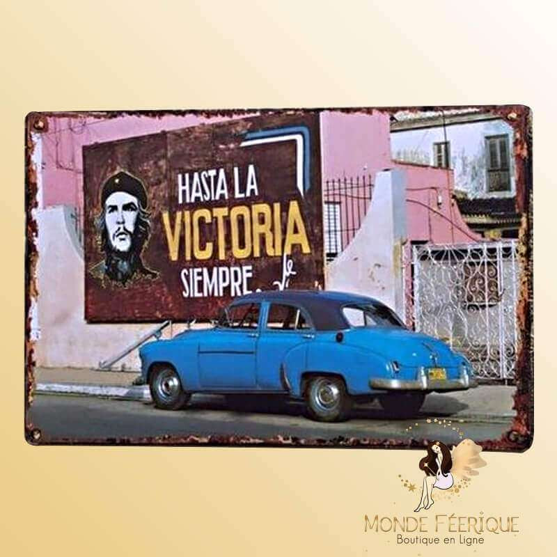 Plaque vintage Cuba Hasta Siempre
