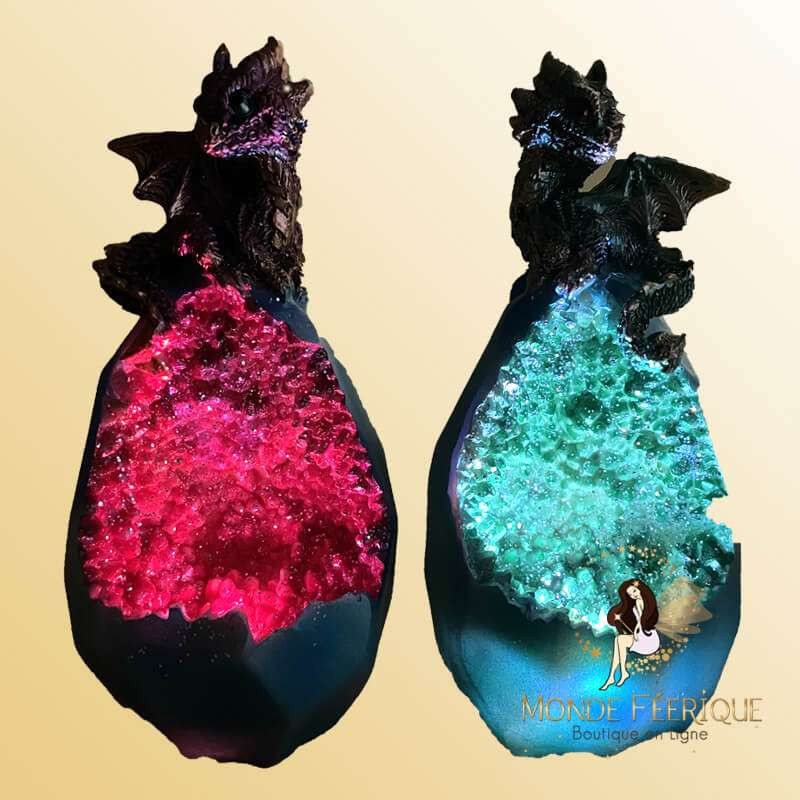statuette dragon lumineux