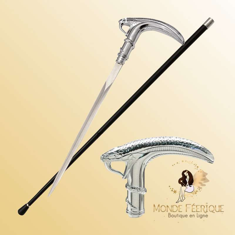 canne dague serpent 2