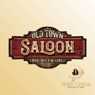 Plaque vintage Saloon