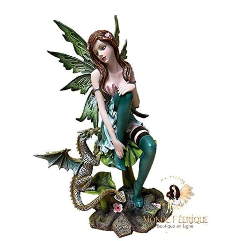 Figurine Fée avec Dragon
