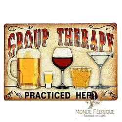 plaque vintage groupe therapy