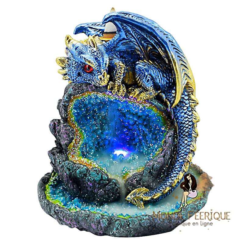 Diffuseur encens dragon bleu