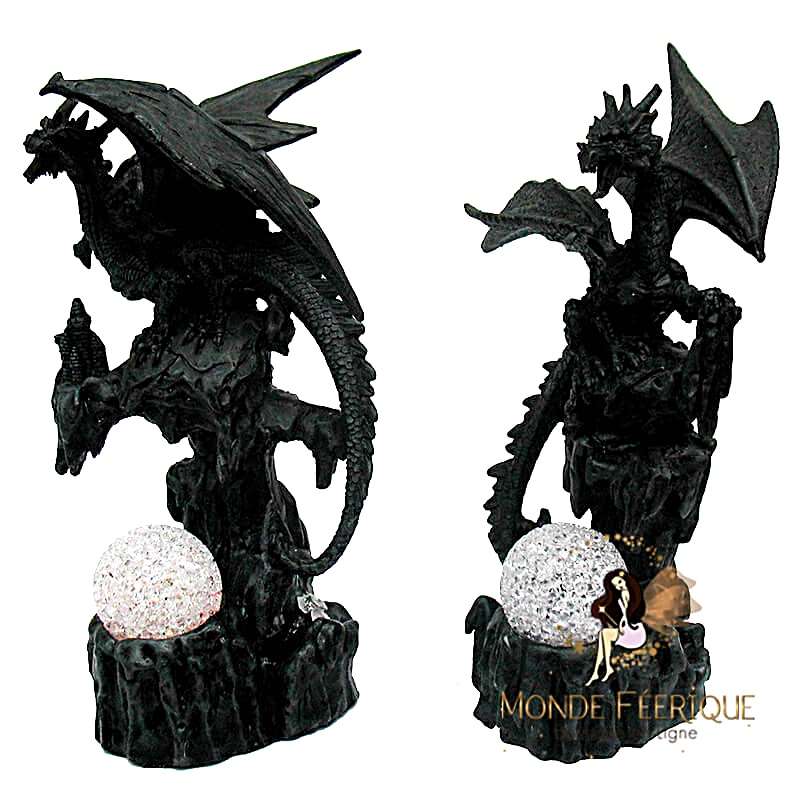 Figurine Dragon Lumineux Legende Dark X2