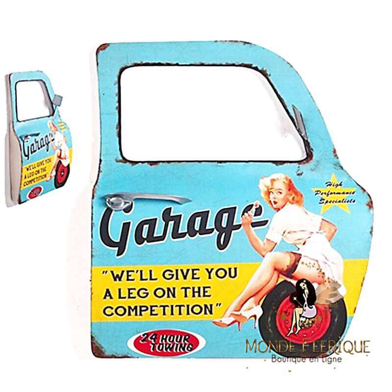 Plaque Vintage Portiere Americaine Garage XL