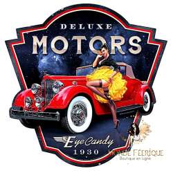 Plaque Vintage Delux Motors XL