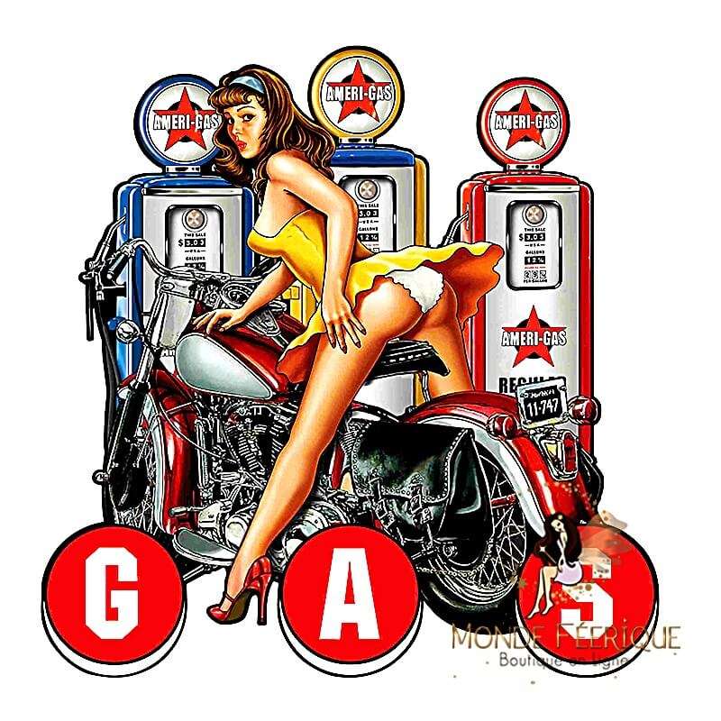 Plaque Vintage Année 60 GAS