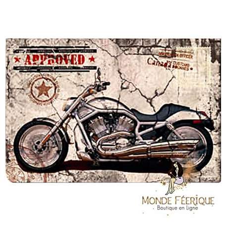 PLAQUE vintage moto americaine