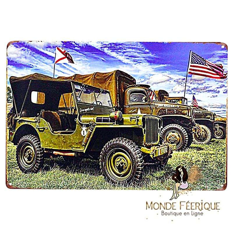 plaque déco armee militaire