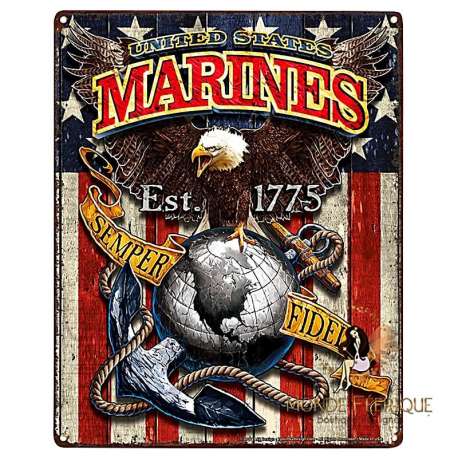 deco plaque USA marines