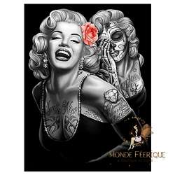 Plaque Vintage Monroe Double