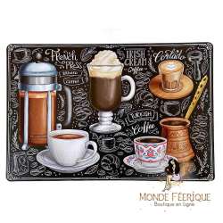 Plaque Rétro Café Coffee -- 20x30cm