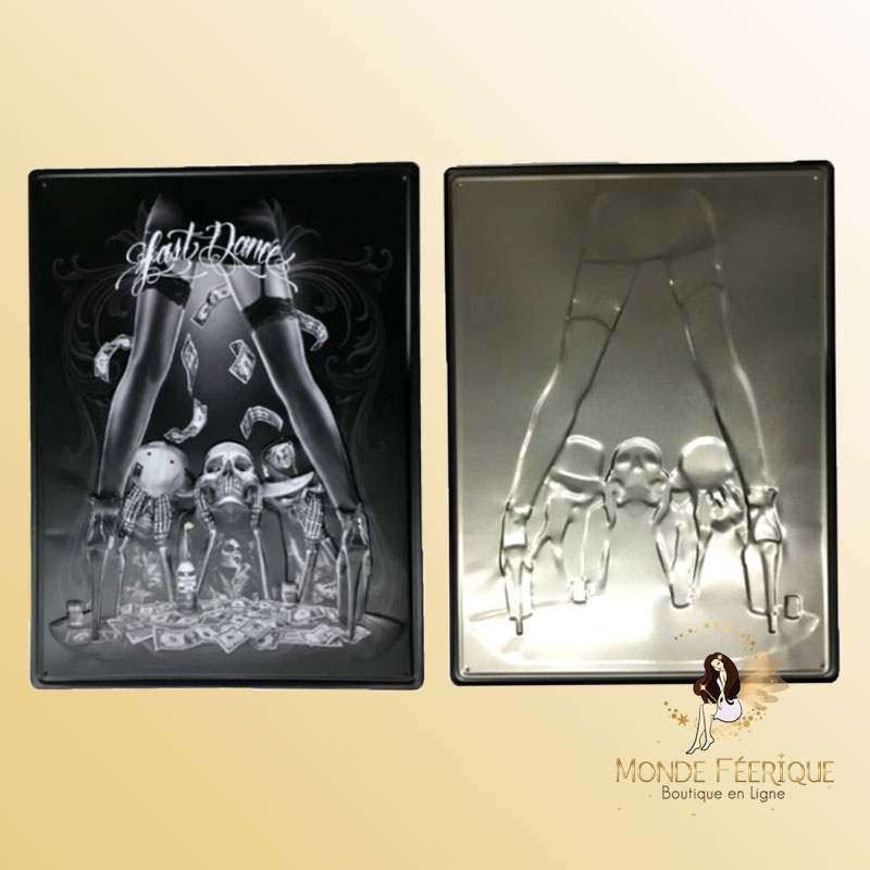 plaque vintage strip tease décoration call girl