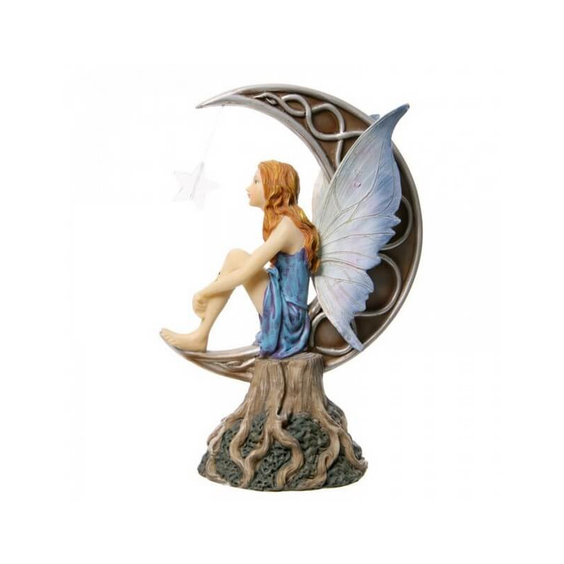 fée avec lune - statuette de fée
