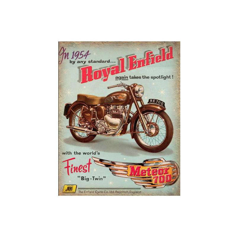 Plaque Vintage royal enfield