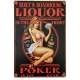 Plaque Vintage Roxy Liquor -- 20x30cm