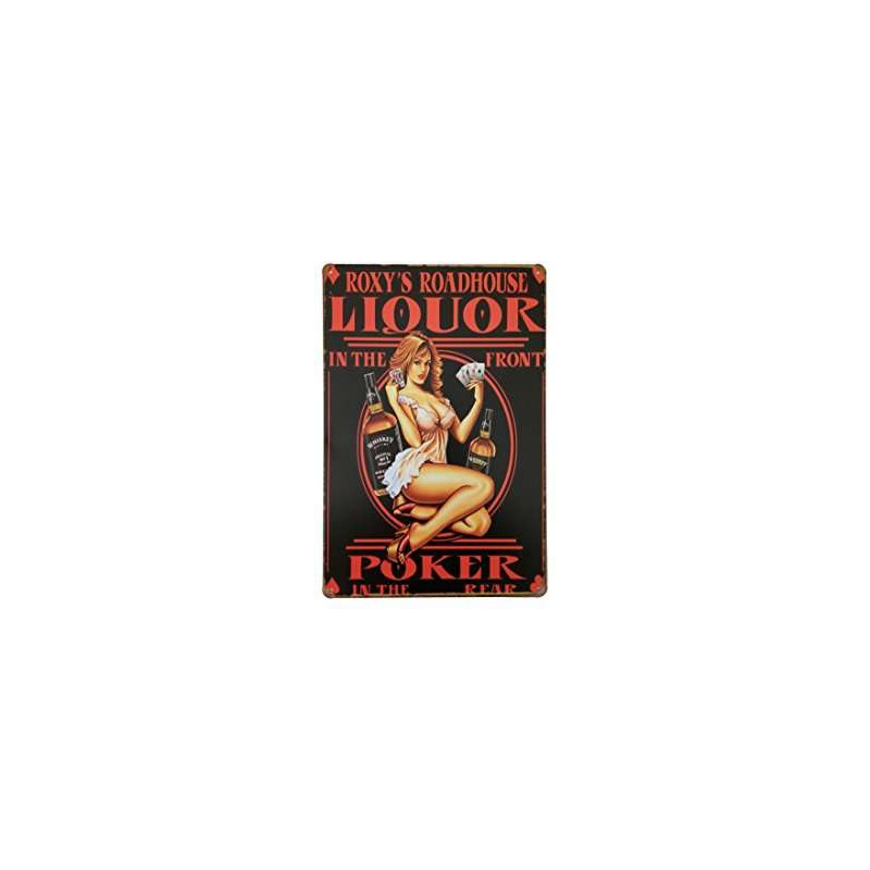 Plaque Vintage Roxy Liquor -- 20x30cm