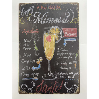 décoration cocktail plaque murale