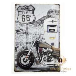 Plaque Vintage biker USA