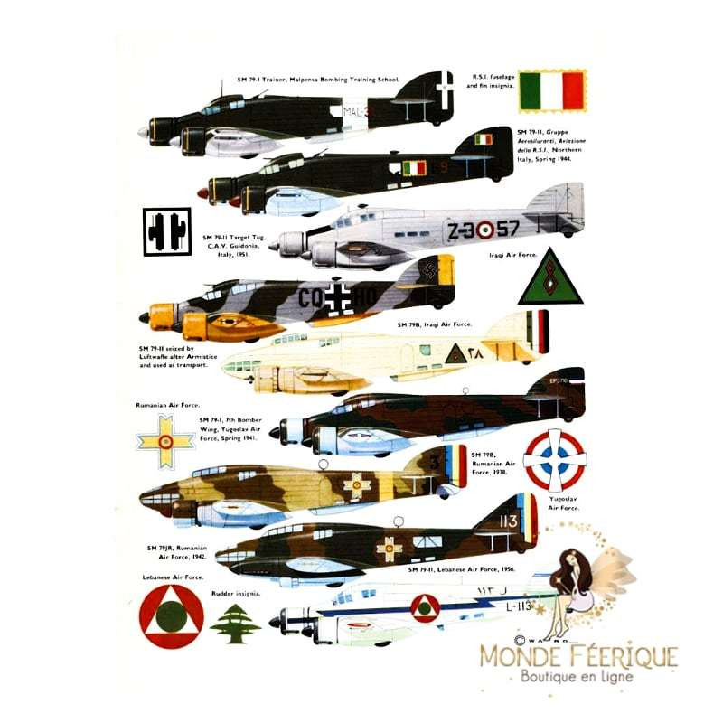 Plaque Vintage Avions