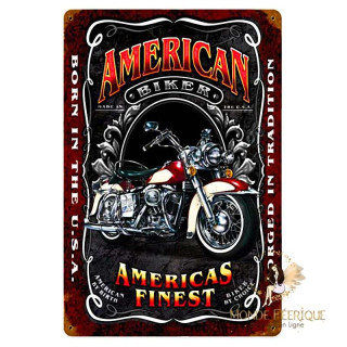 Plaque Vintage  motos américaines