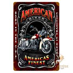 Plaque Vintage motos américaines