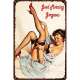 Plaque Vintage pin up