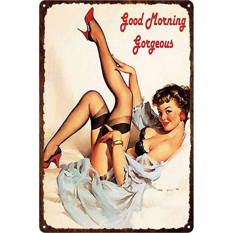 Plaque Vintage  pin up
