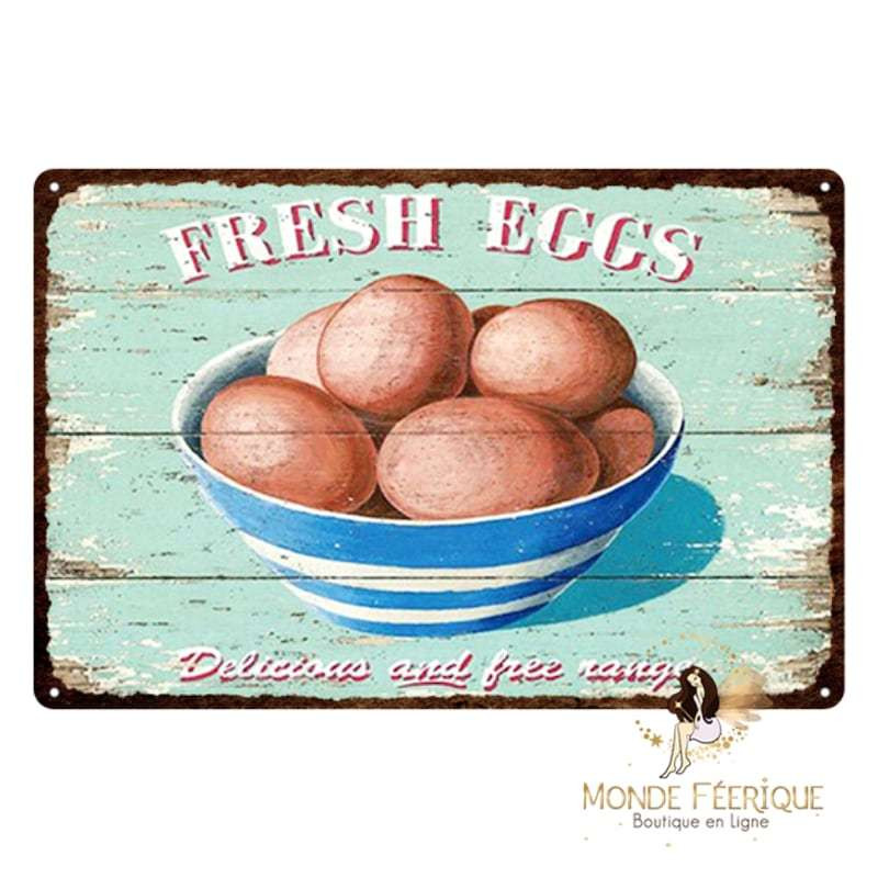 Plaque Vintage  -- 20x30cm