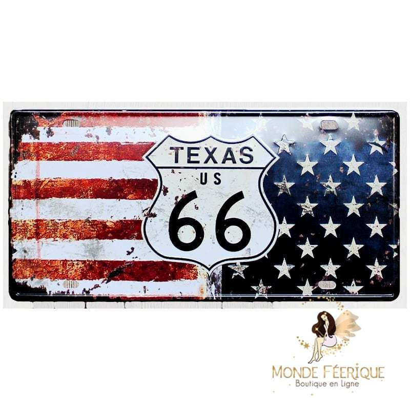  plaque vintage americaine