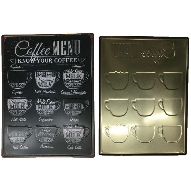 décoration café plaque