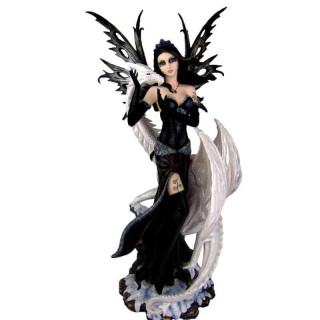 statuette Fée Géante avec dragon