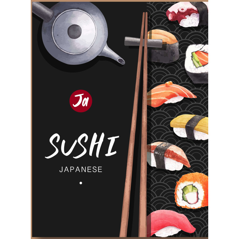 Plaque Vintage  sushi