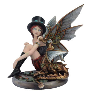 Statuette Fee Steampunk Mékanik 25cm