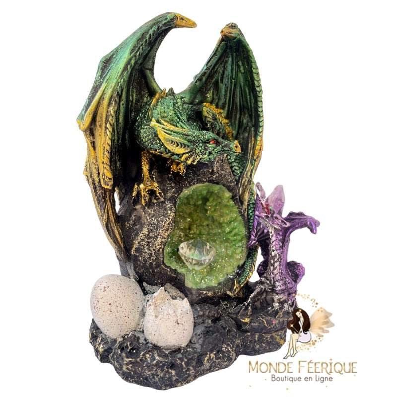 statuette dragon lumineux