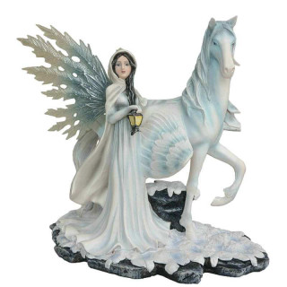 Statue Fée Géante licorne statuettes fées