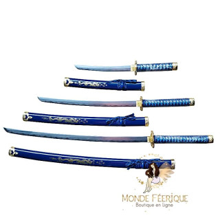 Set Katanas Bleus Lux