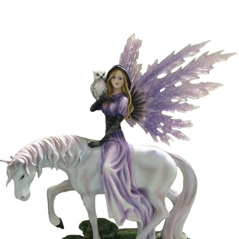 Statue Fée licorne - statues fées licornes
