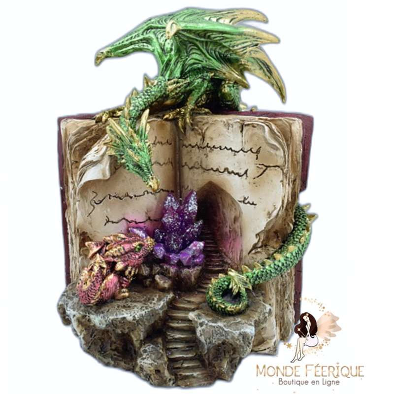 Statuette Dragon "Livre des Oracles"